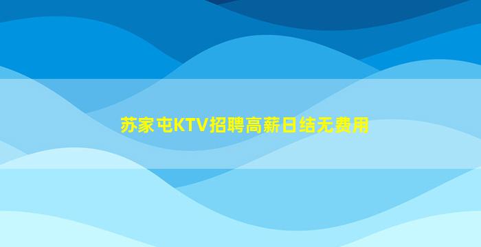 苏家屯KTV招聘高薪日结无费用
